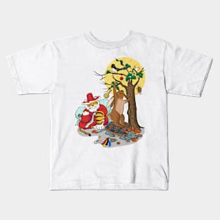 Minhwa: Korean Christmas C Type Kids T-Shirt